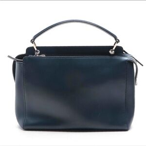Fendi navy medium dotcom convertible bag in smooth calfskin